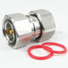 7/16 DIN Male (Plug) to 7/16 DIN Male (Plug) Adapter, Tri-Metal Plated Brass Body, 1.15 VSWR - SM3391 - Fairview Microwave Inc.