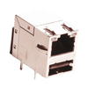 Modular/Ethernet Connector (RJ45) Jacks With Magnetics -- 0821-1B1T-43-F-ND - Image