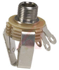 Jack, Phone; Panel Mount; 3; Nickel Plated Copper Alloy; 0.437 in.; 1/4 in. - 70214524 - Allied Electronics, Inc.