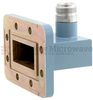 WR-137 to Type N Female Waveguide to Coax Adapter CPR-137G Grooved with 5.85 GHz to 8.2 GHz C Band in Aluminum, Paint -- FMWCA1051 - Image