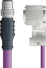 PB4110113S10 - LAPP UNITRONIC® PROFIBUS Cordsets 22 AWG / 1 pair Bus - Violet PVC - M12 Male / D-sub Master connectors - 10m - OLFPB4110113S10 - Lapp Tannehill