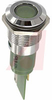 Indicator,Pnl-Mnt;LED 16MM 24VAC/DC FLAT GREEN,BRIGHT CHROME - 70011657 - Allied Electronics, Inc.