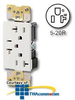 Leviton Acenti NEMA 5-20R Triplex Receptacle -- AC320 - Image