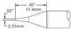 Metcal Smartheat Soldering Cartridge SSC-722A - Conical Tip - 0.45 in Tip Length - 0.02 in Tip Width - SSC-722A - R. S. Hughes Company, Inc.