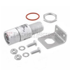 Type N F/M In/Out Bulkhead Coaxial RF Surge Protector, DC - 7GHz, DC Pass, 90W, IP67, 20kA, Gas Discharge Tube -- FMSP1041