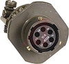 CONNECTOR,MILSPEC CABLE CONNECTING RECEPTACLE W/CABLE CLAMP,6#20 CRIMP SOCKET - 70009891 - Allied Electronics, Inc.