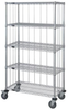 3 Sided Cart, 5 Wire Shelves; Height Quantum Storage - 42AC5110 - Newark, An Avnet Company