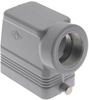 Standard, Rectangular Hood, size 57.27, 2 Pegs, Side M32 cable entry - MAO-10L32 - Mencom Corporation