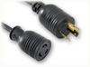 LOCKING NEMA L6-20P to LOCKING NEMA L5-20R HOME // Power Cords // High Voltage Power Cords // Locking Blade Power Cords - 2077.120 - Quail Electronics