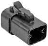 Automotive Connectors ATP Series Plug 4 Way Black - 53-ATP06-4S-BLK - Utmel Electronic Limited