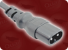 IEC-60320-C8 GREY to IEC-60320-C7 GREY HOME // Power Cords // IEC/Jumper Power Cords // Domestic -- 2203.006G - Image