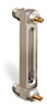 Aluminum Liquid Level Gage with Shut-Off, 5” Centerline, 3/8