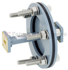 WR-34 Waveguide Bulkhead Adapter Using UG-1530/U Square Cover Flange and Operating from 22 GHz to 33 GHz - FMWAD5009 - Fairview Microwave Inc.