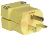 Electrical Plug; 20 A; 250 V; Yellow; 0.220 to 0.660 in.; Nylon; Brass; Steel - 70116140 - Allied Electronics, Inc.