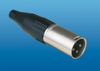 XLR Plug, 3-Pin IDC Crimp, (Nickel) - AC3MI - Visual Sound, Inc.