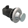 Point Push To Close Latch, Oval in-line Housing, Satin Housing, Chrome Knob - MP-05-122-21 - Southco