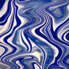 Blue/White/Clear Baroque Glass -- BR/603-9 - Image