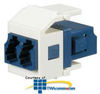 Panduit® Netkey Keyed F Duplex LC Adapter Module with.. - NKHFDBLCZ - TelephoneStuff.com