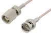 75 Ohm 1.6/5.6 Plug to 75 Ohm BNC Male Cable 60 Inch Length Using 75 Ohm RG179 Coax - PE36129-60 - Pasternack