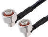 Low PIM RA 4.1/9.5 Mini DIN Male to RA 4.1/9.5 Mini DIN Male Cable 1/4 inch Superflexible Coax in 24 Inch - FMCA2234-24 - Fairview Microwave Inc.
