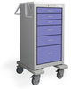 6 Drawer Junior X-Tall Steel Treatment Cart - JXGKU-333669-VIL. - Waterloo Healthcare