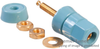 Binding Post, 30A, #8-32, Stud, Blue; Product Range Superior Electric - 35F3009 - Newark, An Avnet Company