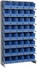 Sloped Rack, 8Shelves, 40Bins, Blue; Shelving Unit Type Quantum Storage - 44AC6534 - Newark, An Avnet Company