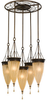 Light Single Tier Chandelier - F2528/5ASTB - Murray Feiss Lighting