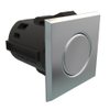 Point Coat Hook, Snap-in, Square Chrome Flange, Chrome Hook - MP-07-213-11-2 - Southco