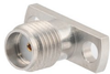SMA Female (Jack) Connector Field Replaceable 2 Hole Flange (Panel Mount) 0.036 inch Pin, .400 inch Hole Spacing with Metal Contact Ring - FMCN1633 - Fairview Microwave Inc.
