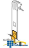 Erico Clip for Romex or Non-Metallic Cable to C Perlin.. - RMXVF14 - TelephoneStuff.com