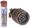 CONNECTOR,MILSPEC STRAIGHT PLUG W/CABLECLAMP,CLASS F,8 #16 CRIMP PIN CONTACT -- 70009874