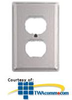 Leviton Nylon 1 Gang Double Receptacle Wallplate - 80703 - TelephoneStuff.com