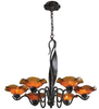 10185/6AMB Mid. Chandeliers-Glass Up - 607152 - Capital Lighting, Inc.