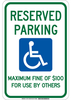 Handicapped Parking Sign - 127470 - Brady Corporation