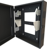 Wall Cabinet, 4U, Steel, Black; Rack U Height Hammond - 81AC2163 - Newark, An Avnet Company