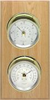 2 Instrument Weather Station - Catalina 2S, PVD Brass cases, Silver dials, Oak panel -  - Maximum Weather Instruments