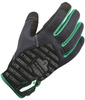 Ergodyne ProFlex 812TX Black/Green Small Polyester Mesh Full Fingered Work & General Purpose Gloves - 720476-17192 - 720476-17192 - R. S. Hughes Company, Inc.