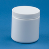 Straight Sided White or Natural Jars with Caps - 66317 - U.S. Plastic Corporation