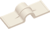1/4 Double Adhesive Mount Clip, Nylon, Natural -- APDTC25550