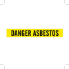 Brady B-946 Black on Yellow Vinyl Self-Adhesive Pipe Marker - 2 1/4 in Height - 2 in Character Height - 14 in Length - Printed Msg = DANGER ASBESTOS - 97545 - 754476-97545 - R. S. Hughes Company, Inc.