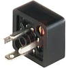 GSSNA 300 Black, Appliance Connector, Type C, 3C + Ground, Solder Termination - 70051270 - Allied Electronics, Inc.