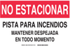 Brady B-555 Aluminum Rectangle White Parking Restriction, Permission & Information Sign - 14 in Width x 10 in Height - Language Spanish - 38293 - 754473-38293 - R. S. Hughes Company, Inc.