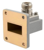 WR-112 to Type N Female Waveguide to Coax Adapter UBR84 with 6.57 GHz to 9.99 GHz in Aluminum - FMWCA1089 - Fairview Microwave Inc.
