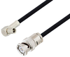 SMB Plug Right Angle to BNC Male Cable 48 Inch Length Using RG223 Coax - PE3W06905-48 - Pasternack