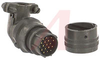connector,metal circ,class e,angle plugw/clamp,sz14,18#20 solder pin cont,olive - 70011512 - Allied Electronics, Inc.