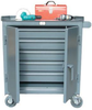 Five Full Width Drawer Tool Cart -- 3-TC-240-5DB - Image