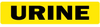 Urine Medical Labels Fluorescent Yellow -- LVMUC-2