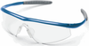 Crews Tremor Safety Glasses with Indigo Blue Frame and Clear - TM120 - Safety Glasses USA