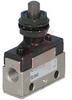 Valve, mechanical actuator - flat head push button, 2 port -- 70070658